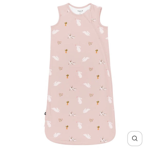 Kyte BABY Blush Rabbit Sleep Sack with Bunny and Carrot Design pink - Picture 2 of 8